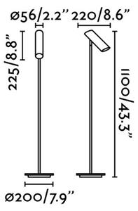 FARO 29883 - Stoječa svetilka LINK 1xGU10/11W/230V bela