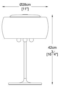 Brilagi - LED Kristalna namizna svetilka JEWEL 3xG9/42W/230V