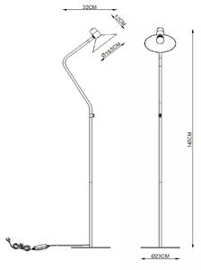 Lucide 05728/01/30 - Zatemnitvena talna svetilka PEPIJN 1xE14/40W/230V