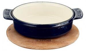 LAVA Hot pot, 17 cm - z lesenim podstavkom (bež)
