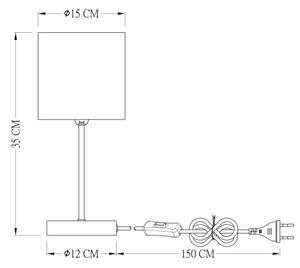 Globo 15585T - Namizna svetilka SANNA 1xE14/25W/230V