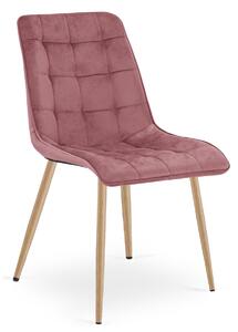 Jedilni stol SPLIT VELVET, roza