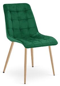 Jedilni stol SPLIT VELVET, zelena