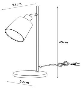 Lucide 77583/81/31 - Namizna svetilka PIPPA 1xE27/25W/230V