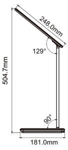 LED Zatemnitvena svetilka na dotik z brezžičnim polnilnikom JOY LED/6W/230V + USB črna