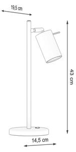 Sollux SL.1091 - Namizna svetilka RING 1xGU10/40W/230V črna