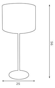 Namizna svetilka ARDEN 1xE27/60W/230V pr. 25 cm bela/zlata