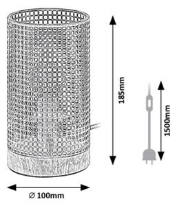 Rabalux 3180 - Namizna svetilka BOOGIE 1xE14/25W/230V bukev