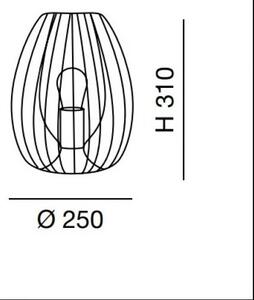 Fabas Luce 3677-34-101 - Namizna svetilka CAMP 1xE27/40W/230V črna