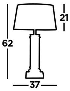 Searchlight EU5141BK - Namizna svetilka PEDESTAL 1xE27/60W/230V črna