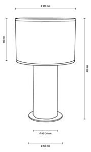 Spot-Light 776016904 - Namizna svetilka PINO MIX 1xE27/40W/230V bor