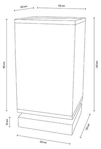 Spot-Light DO70773174 - Namizna svetilka FIRE 1xE27/25W/230V hrast/črna