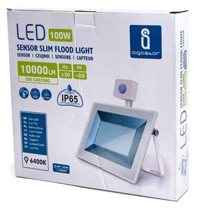 Aigostar - LED Reflektor s senzorjem LED/100W/230V 6400K IP65 bela