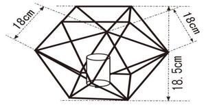 Lucide 80502/01/29 - Namizna svetilka OCTAGON 1xE27/40W/230V črna