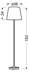 Talna svetilka SEGIN 1xE27/60W/230V siva/sijajni krom