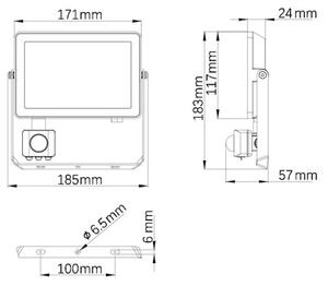 Philips - LED Zunanji reflektor s senzorjem PROJECTLINE LED/30W/230V IP65 3000K