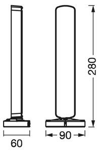 Ledvance - SET 2x LED RGBW Zatemnitvena namizna svetilka MOOD LIGHT LED/4W/230V + Daljinski upravljalnik