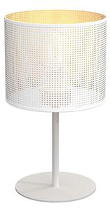 Namizna svetilka LOFT SHADE 1xE27/60W/230V pr. 18 cm bela/zlata