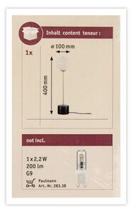 Paulmann 79662 - 1xG9/10W Namizna svetilka NEORDIC MOA 230V