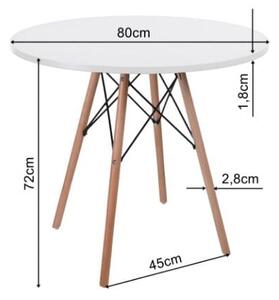 Nordijska siva miza - 80 cm