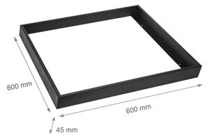 Kovinski okvir za montažo LED panelov 600x600 mm črna