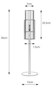 Markslöjd 108559 - Namizna svetilka TUBO 1xE14/40W/230V 50 cm črn