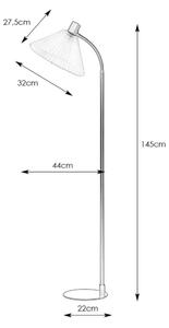 Markslöjd 108569 - Stojalna svetilka MIRA 1xE27/40W/230V zlata