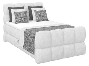 Premium Living Postelja Boxspring Brisbane, Sivobela, 120x200