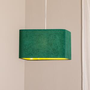 Maco Design Obesek Kwadro, zelena barva, 40 x cm, velur tkanina, zatemnjen, Zelena, Dnevna soba / jedilnica, Tkanine / tekstil