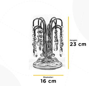 ONLI - Namizna svetilka PIOGGIA 1xE14/6W/230V pr. 16 cm krom