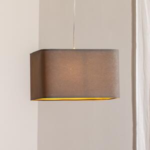 Maco Design Obesek Kwadro, siva, 40 x cm, velur tkanina, zatemnjen, Siva, Dnevna soba / jedilnica, Tkanine / tekstil