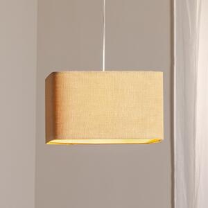 Maco Design Obesek Kwadro, bež, 40 x cm, tkanina iz jute, zatemnjen, Bež, Dnevna soba / jedilnica, Tkanine / tekstil