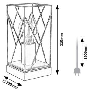 Rabalux 74006 - Namizna svetilka BOIRE 1xE27/40W/230V