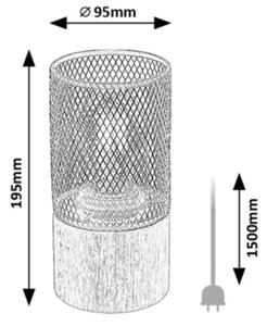 Rabalux 74040 - Namizna svetilka CALLUM 1xE27/25W/230V bukev