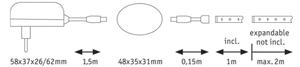 Paulmann 70955 - LED/3W Trak s senzorjem 1m YOURLED 230V