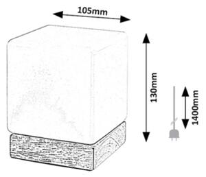 Rabalux 76003 - LED Zatemnitvena namizna svetilka PIRIT LED/1,2W/5V 3000K bukev