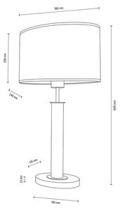 Spot-Light 7017400211524 - Namizna svetilka MERCEDES 1xE27/40W/230V hrast