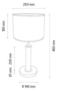 Spot-Light 7017400511528 - Namizna svetilka BENITA 1xE27/60W/230V hrast