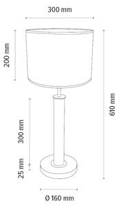 Spot-Light 7017400811552 - Namizna svetilka BENITA 1xE27/60W/230V hrast