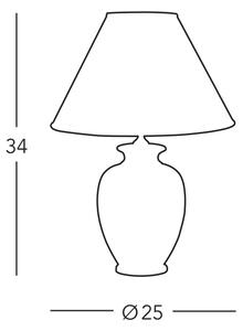 Kolarz A1354.71S - Namizna svetilka GIARDINO 1xE27/60W/230V pr. 25 cm