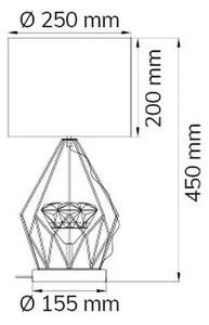 Wofi 11977 - LED Zatemnitvena namizna svetilka AMY LED/10W/230V