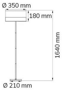 Wofi 11765 - Talna svetilka DAVIE 1xE27/40W/230V