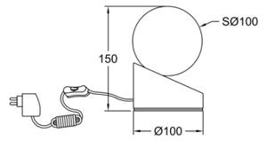 Fabas Luce 3360-30-178- LED Zatemnitvena svetilka na dotik GRAVITY LED/5W/230V krom