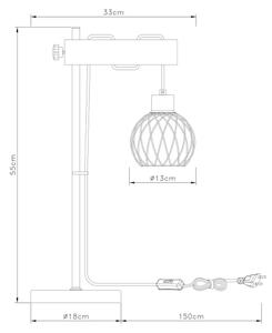 Globo 15534T - Namizna svetilka PAULO 1xE27/15W/230V