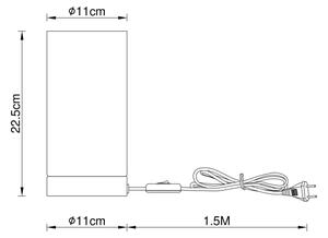 Globo 21002T - Namizna svetilka OLLY 1xE14/25W/230V