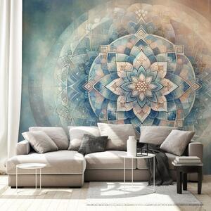 Tapeta mandala v pastelnih tonih