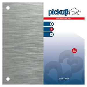 Pickup 3D Home Znak (Do x Š: 20 x 20 cm, Barva aluminija)