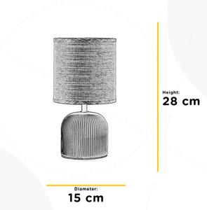 ONLI - Namizna svetilka SHELLY 1xE27/22W/230V rjava 28 cm