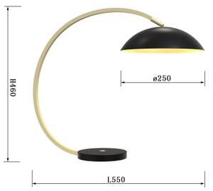 Wofi 8001-104- LED Zatemnitvena svetilka na dotik ROSCOFF LED/10,5W/230V črna/zlata