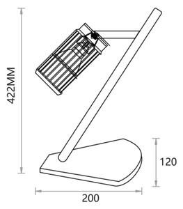 Namizna svetilka VERTICAL 1xGU10/8W/230V bela